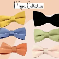 Myra Collection 6 Pcs Cute And Elegant Bow Clips Solid Color Bow Clip Shine Bowknot Hair Clip/Hairpin For Girls And Women Hair Accessories Set (Multicolor)-thumb4