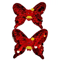 Myra collection? Sequins Glitter Sparkle Butterfly Hair Clips Pack Of 10-thumb2