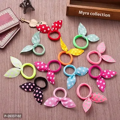 Myra collection? Ponytail Style Rabbit Ear Hair Tie Rubber Bands set of 10