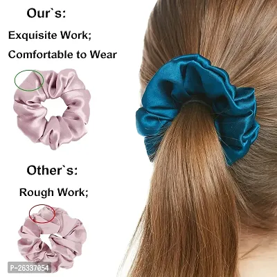 Myra collection?Anti-Hair-Breakage Satin Silk Combo Rubber Bands for Girls Pack of 12-thumb4