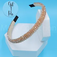 Myra Collection 1 Pcs Trendy Golden Crystal Pearl Hair Band/Headband Elegant And Cute Baby Hair Band Hair Accessories For Girls And Women-thumb2