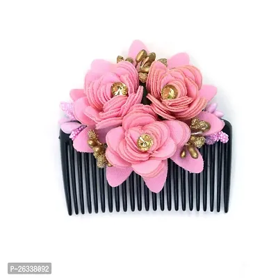 Myra collection Artificial Flower Jooda Hair Comb Pack of 4-thumb5