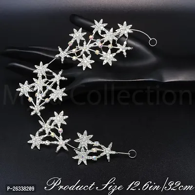 Myra Collection 1 Pcs Fashionable Wedding Star Crystals Bridal Wedding Hair Tiara For Women And Girls Hair Accessories-thumb2