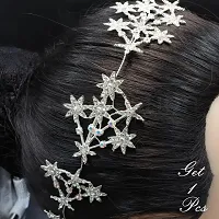 Myra Collection 1 Pcs Fashionable Wedding Star Crystals Bridal Wedding Hair Tiara For Women And Girls Hair Accessories-thumb2