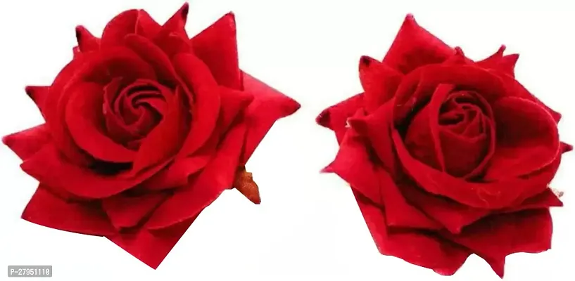 Fully Rose Flower Hair Clip Perfect Hair Accessories For Women Pack Of 2-thumb0