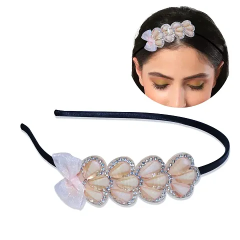 Myra collection Hair Bands With Stones For Women Pack of 1 pcs