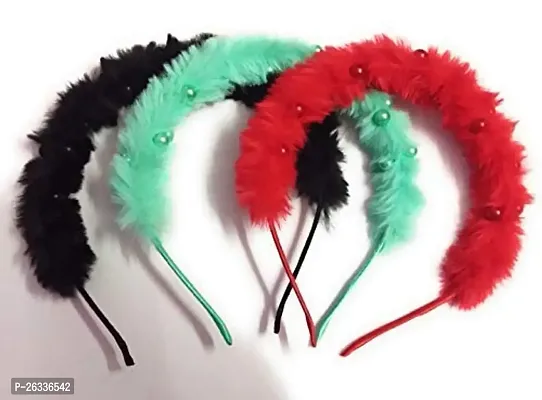 Myra collection? 3pcs RANDOM COLOR Fashion Fur Headband For Women