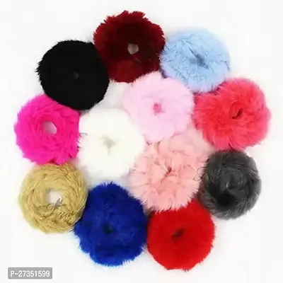 12 Pieces Fur Hairband For Women-thumb0