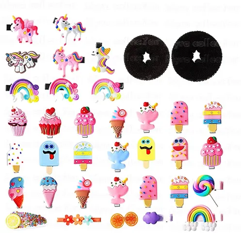 14 Pieces Hair Clips With Different Design For Women ,And Bun Maker 2 Pieces Hair Accessory Set