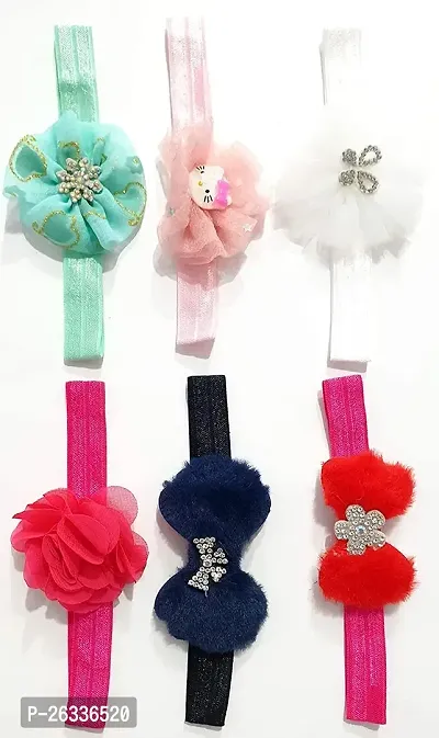 Myra collection? baby girl kids headbands elastic hair accessory set 6 PCS-thumb3