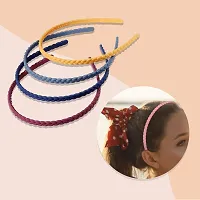 Myra collection leaves style hair band simple  elegant headband matte finished head band (multicolor) pack of 12-thumb4