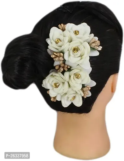Myra collection? Hair Clip Flower 2pcs White Hair Clip