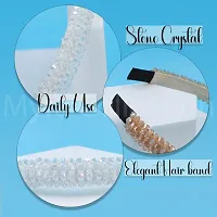 Myra Collection 2 Pcs Glitter Head band For Women  Girls Crystal Hair band-thumb3