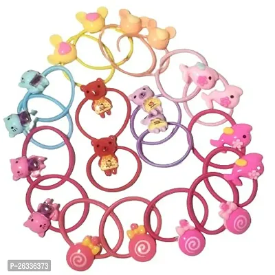 Myra collection? Hair Rubber Band For Girls  Kids Multicolour 20 pcs-thumb3