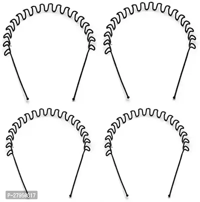 Hair Hoop Band Head Ware Fashion Accessories Hair Band Black Set Of 4