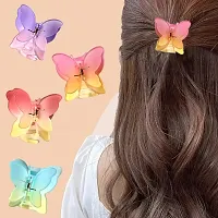 Myra Collection 4 Pcs Stylish And Trendy Butterfly Hair Claw Hair Accessories Set For Girls And Women-thumb2