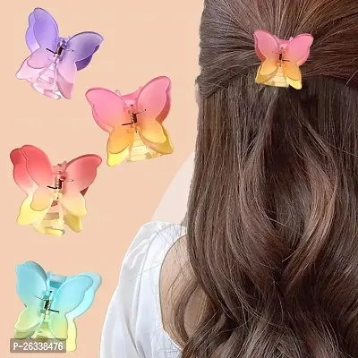 Myra Collection 4 Pcs Stylish And Trendy Butterfly Hair Claw Hair Accessories Set For Girls And Women-thumb3