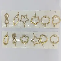 Myra Collection? Elegant shaped hair pins for women 12 pcs Hair Pin (Gold)-thumb1