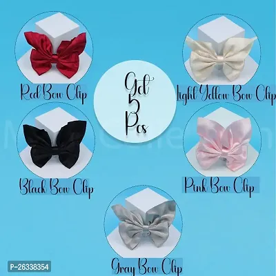Myra Collection 5 Pcs Uniqui Stylish Hair Bow Clip Hair Accessories For Girls And Women-thumb4