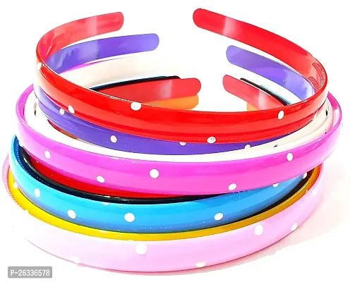 Myra Collection 12 PC Plastic Hair Bands Girl Women Head Band (Multicolor)