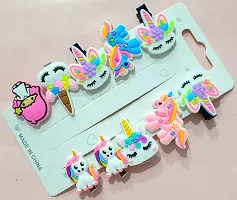 Myra collection? 10pcs Angel Unicorn Hair Clips Set Baby Hairpin For Girls (Multicolor)-thumb1