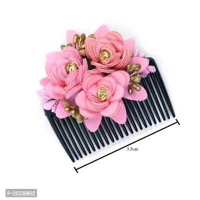 Myra collection Artificial Flower Jooda Hair Comb Pack of 4-thumb4