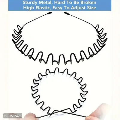 Pack of 1 Pc Curvy Metal Zigzag  Hairband-thumb0