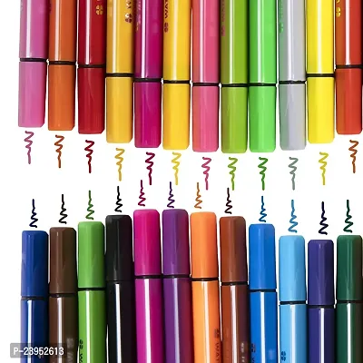 Washable Watercolor Pens Set Colouring Kit Art Markers Colour 24 Watercolor Pen 001-thumb2