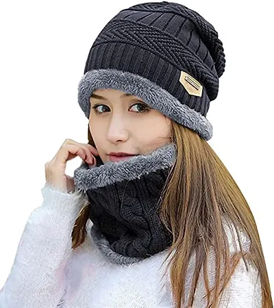Windproof Monkey Cap Balaclava Neck Warmer for Extreme Winter (Black Colour)