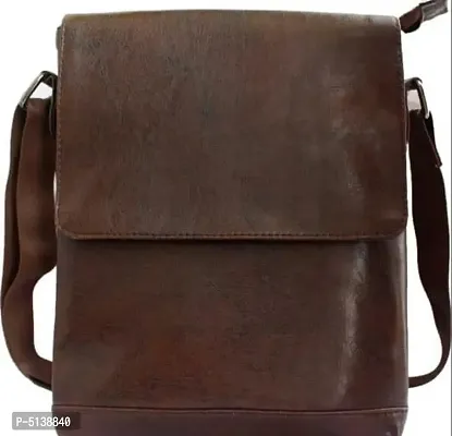 Stylish Trendy Brown PU Sling Bags For Women-thumb0