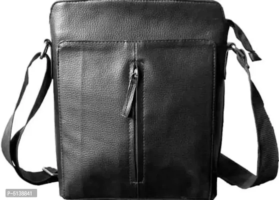Stylish Trendy Black PU Sling Bags For Women-thumb0