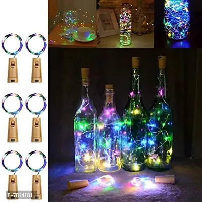 LED Waterproof Cork Fairy Wine Bottle Lights Battery Operated String for Jar Party Wedding Festival Cafe Decorati