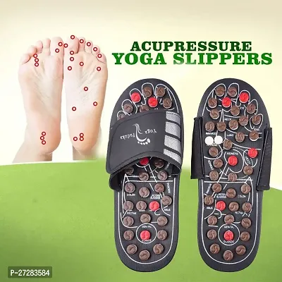 Ayansh Sales Massage Slippers Sandal For Feet Acupressure Therapy Medical Rotating Foot Massager Unisex Men Slides (unique design and color)-thumb0