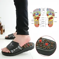 Ayansh Sales Massage Slippers Sandal For Feet Acupressure Therapy Medical Rotating Foot Massager Unisex Men Slides (unique design and color)-thumb1