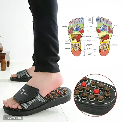 Ayansh Sales Massage Slippers Sandal For Feet Acupressure Therapy Medical Rotating Foot Massager Unisex Men Slides (unique design and color)-thumb2