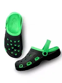 Ayansh Sales Men Black/Green Clogs Sandal-thumb1