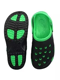Ayansh Sales Men Black/Green Clogs Sandal-thumb3