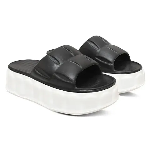 Stylish black Heel  slipper For Women