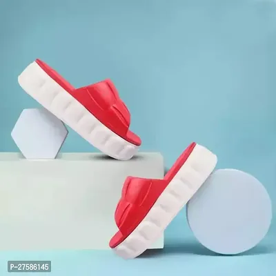 Women Red/White Heels Sandal-thumb0