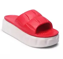 Women Red/White Heels Sandal-thumb1