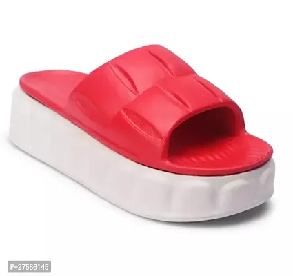 Women Red/White Heels Sandal-thumb2