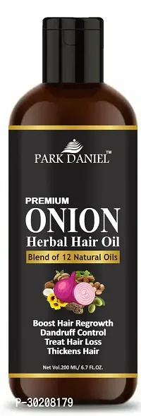 Park Daniel Onion Herbal Hair Oil   For Hair Growth(200 ml)-thumb0