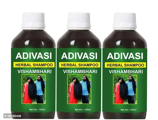 Vishambhari Adivasi Hair Shampoo for Strength hair  Growth of hair (125ML) Pack of 3-thumb0