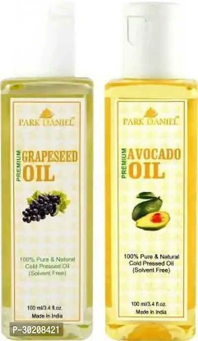 Premium Grapeseed oil and Avocado oil -pack Of 2-thumb0