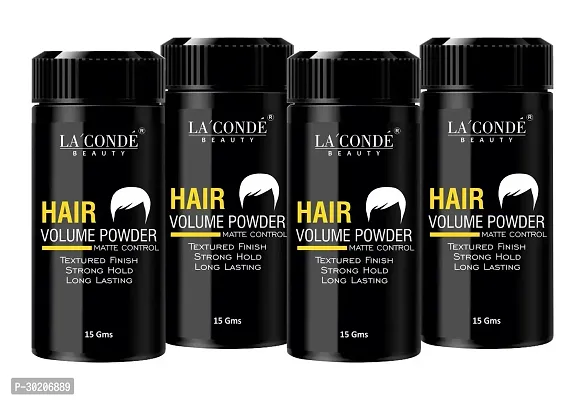 Laconde Hair Volumizing Powder Strong Hold - Matte Finish - 24 Hrs Hold - Natural And Safe Hair Styling Powder Pack Of 4-thumb0