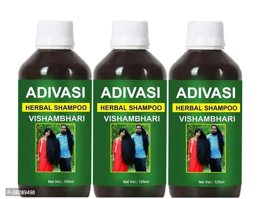 Vishambhari Adivasi Hair Shampoo for Strength hair  Growth of hair (125ML) Pack of 3-thumb0