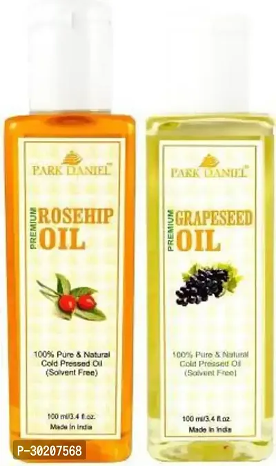 Organic Rosehip oil and Grapeseed oil  -Pack Of 2-thumb0