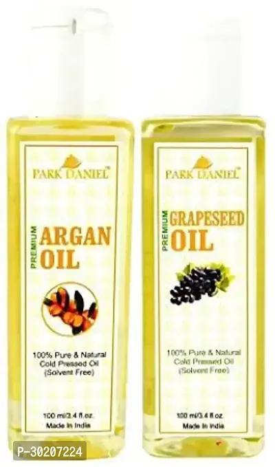 Organic Argan oil and Grapeseed oil  -Pack Of 2-thumb0