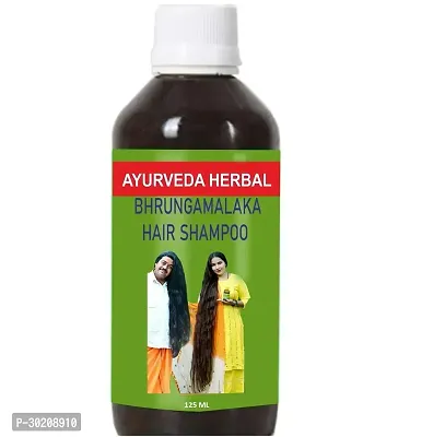 Herbal Ayurveda Bhrungamalaka Shampoo 100% Organic/Pure/Natural Anti-Hair Fall or Hair Growth (125ML) Pack of 1-thumb0