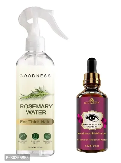 Rosemary Water For Hair Growth Eyelash Growth Oil 30ML - Combo-thumb0